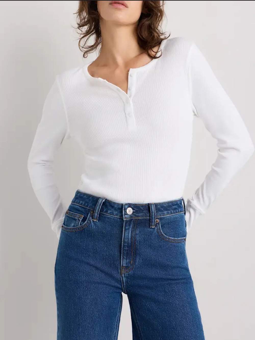 QUINCE BELLA STRETCH RELAXED STRAIGHT JEANS SIZE 28P NWT - Picture 5 of 10